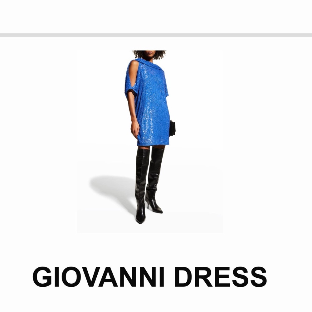 Blue Sequin In The Mood For Love Giovanni Dress